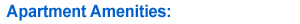 Suite/Apartment Amenities